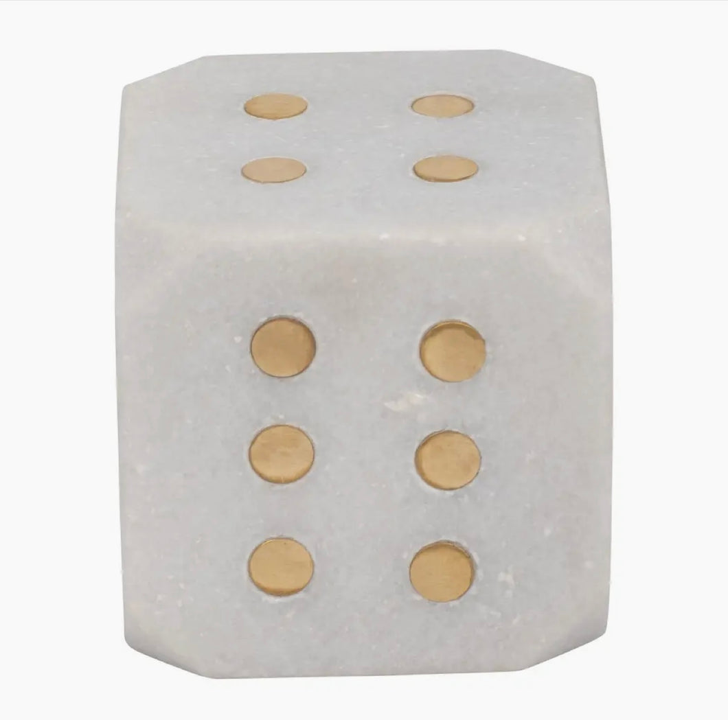 Marble Dice Decor