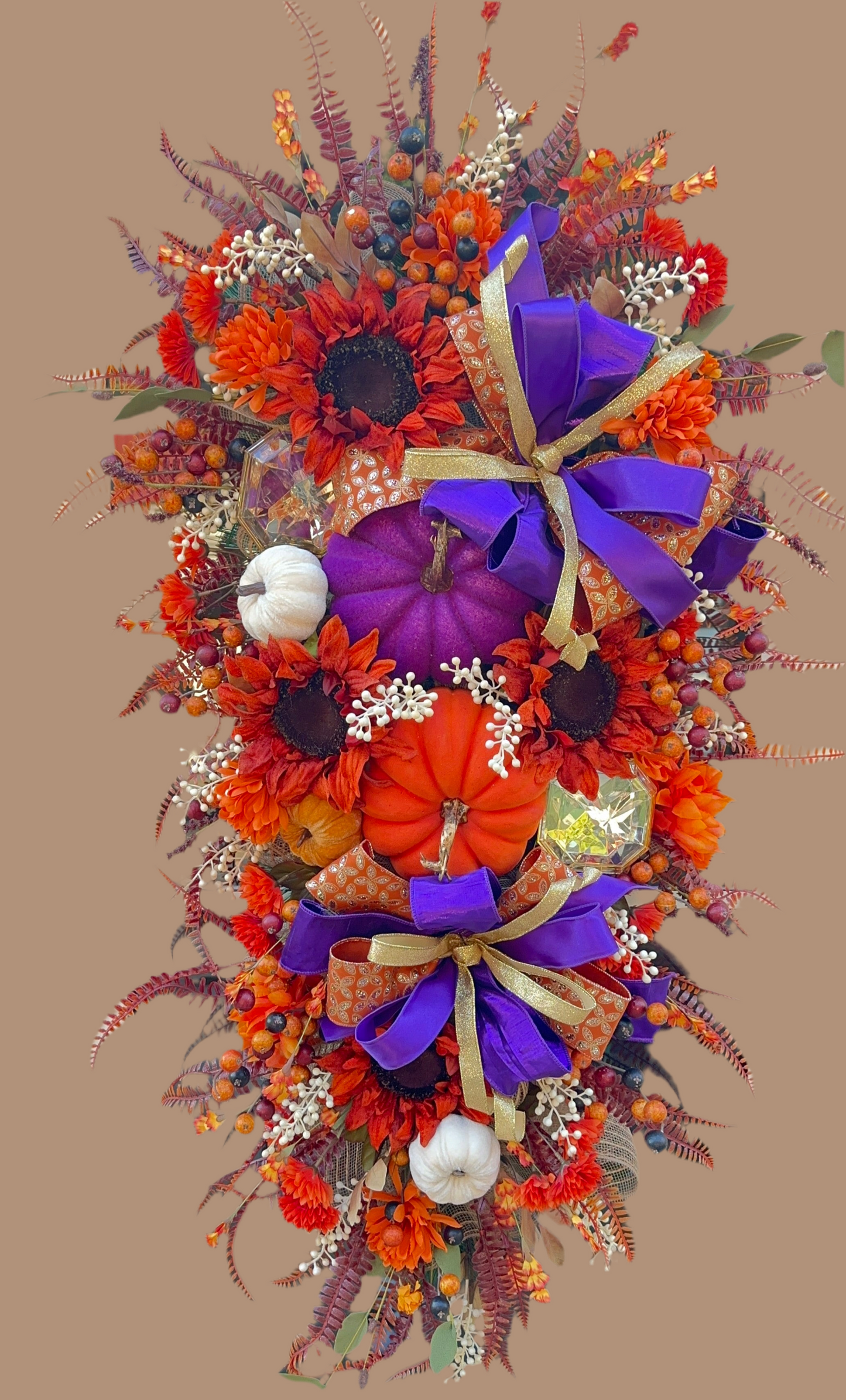 Luxury Pumpkin Fall Swag wreath